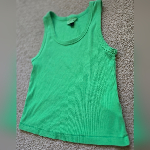 🌈Universal Threads Neon Green Ribbed Tank - Picture 2 of 6